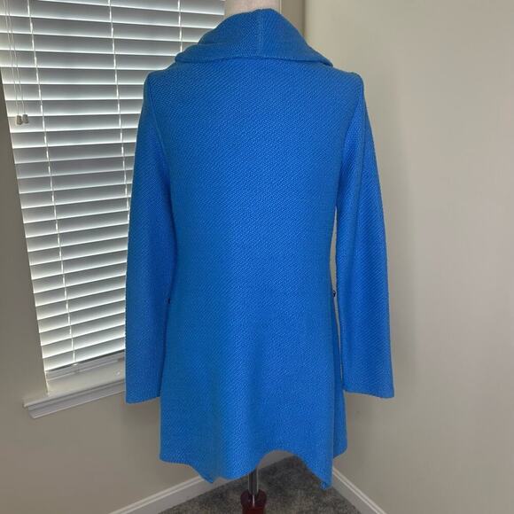 Soft Surroundings Vibrant Blue Tunic Size Small Cowl Neck - Picture 10 of 14